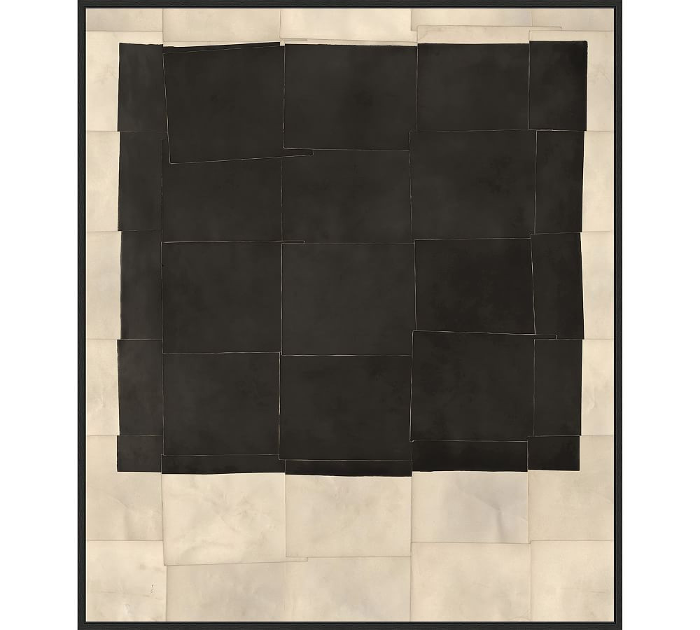 Overlay Abstract, 32""X37"", Black Frame | Pottery Barn (US)