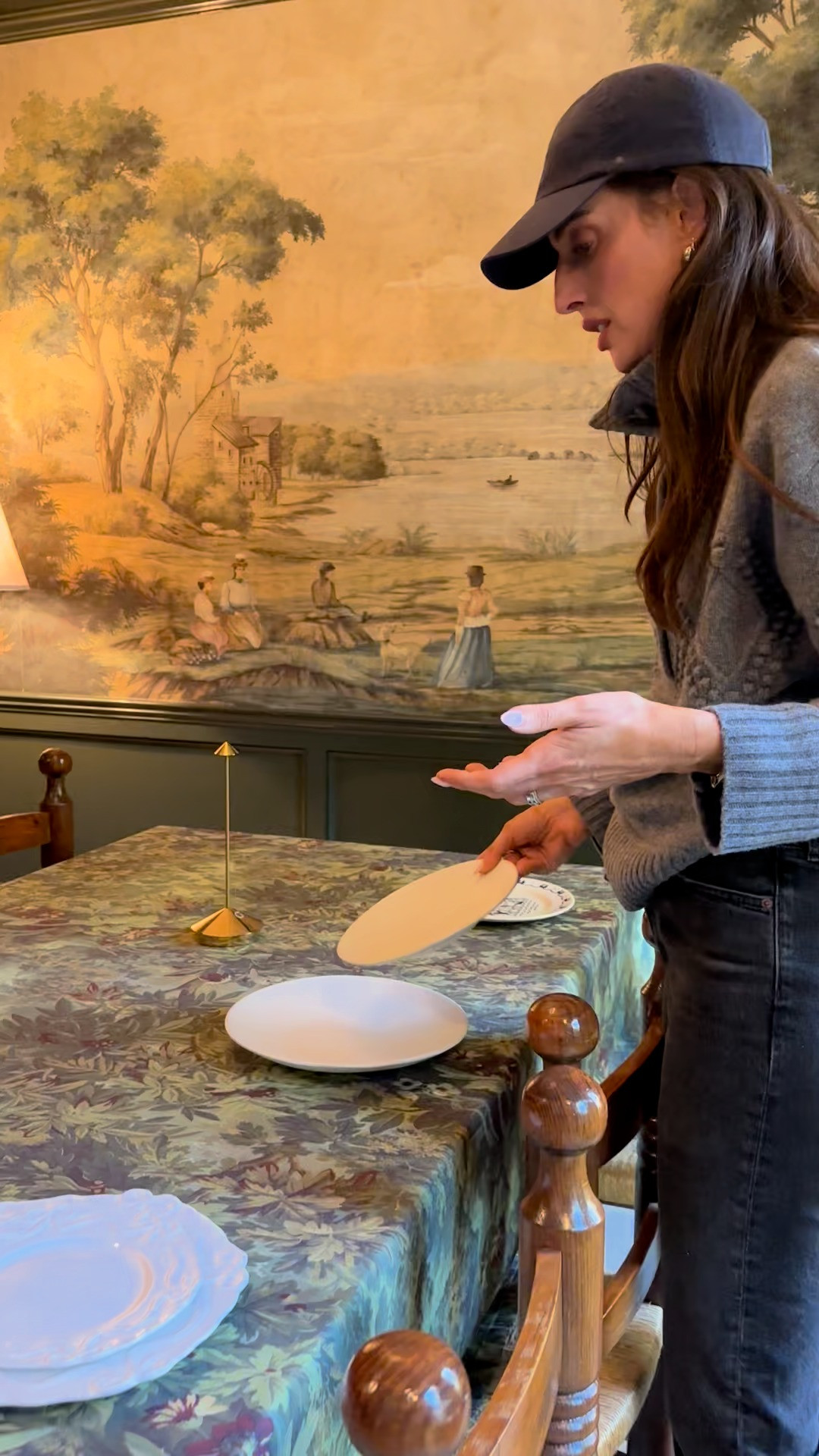 Pt 5 - We're turning our study into a dining room for Thanksgiving! I used a lot of what I had plus this beautiful new tablecloth 😍 Final look to come! Linked everything for you here 🤎 

 

#LTKHoliday #LTKHome #LTKParties