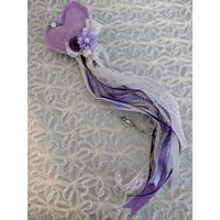 Flower Girl Wand, Fairy Birthday Fantasy Play. Ribbon Wand | Etsy (US)