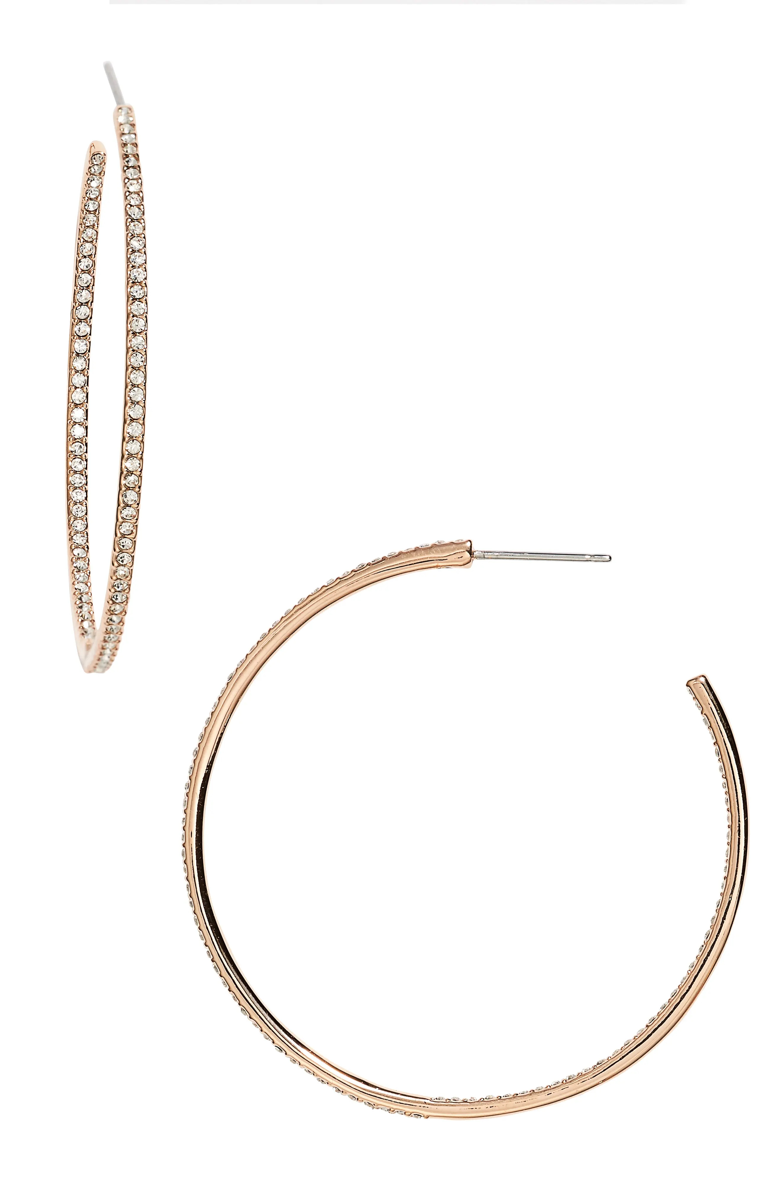 Nadri Medium Inside Out Hoop Earrings (Nordstrom Exclusive) | Nordstrom
