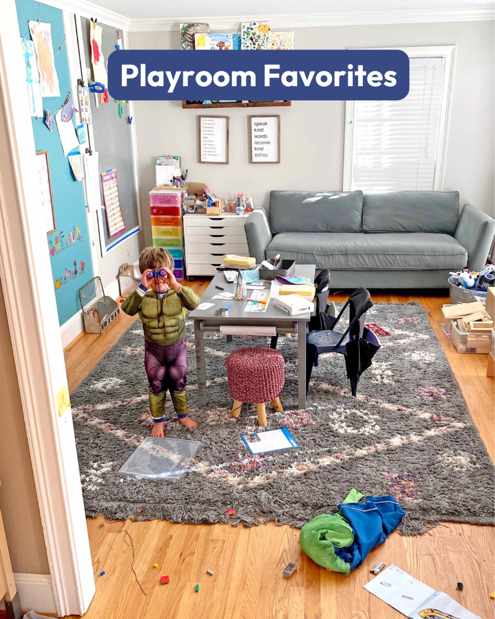 SHOP MY PLAYROOM - I love so many things about our play space for kids. My boys use the space to read, draw, play board games, build magnetic tiles, and other open ended play.

#LTKHome #LTKKids #LTKMostLoved