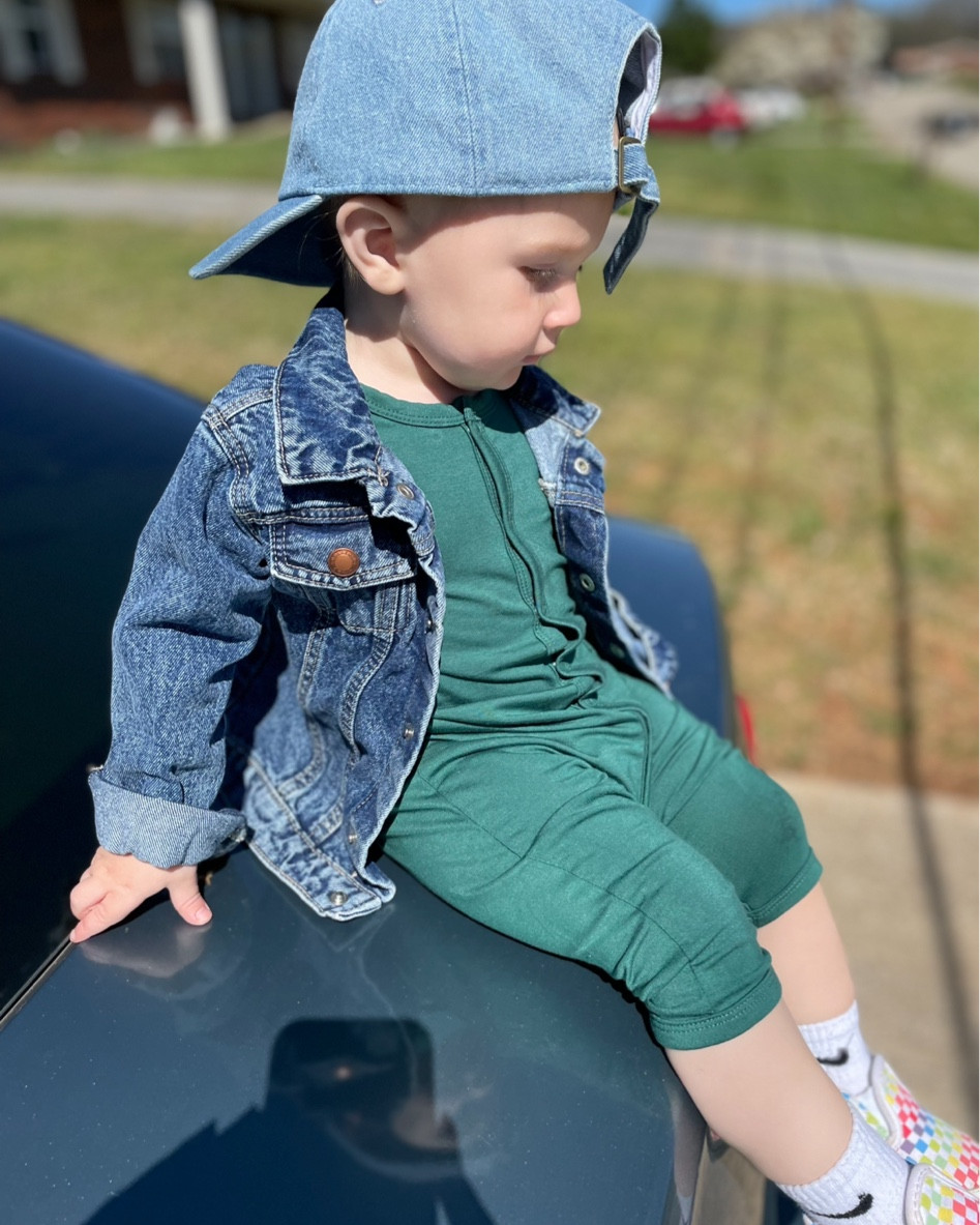 Kyte baby soft jumper styled with a Jean jacket and blue ball cap with checkered slip ons 

#LTKfit #LTKkids #LTKstyletip