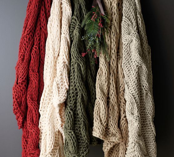 Colossal Handknit Throw | Pottery Barn (US)