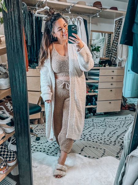 30% off this cozy robe which would be the perfect gift for the moms in your life and these fuzzy matching pieces are all on sale (xl) in all 

#LTKCyberweek #LTKcurves #LTKGiftGuide