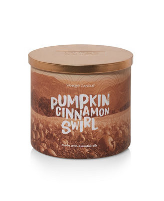 Yankee Candle Pumpkin Cinnamon Swirl 3-Wick Candle, 14.5 oz. - Macy's | Macy's