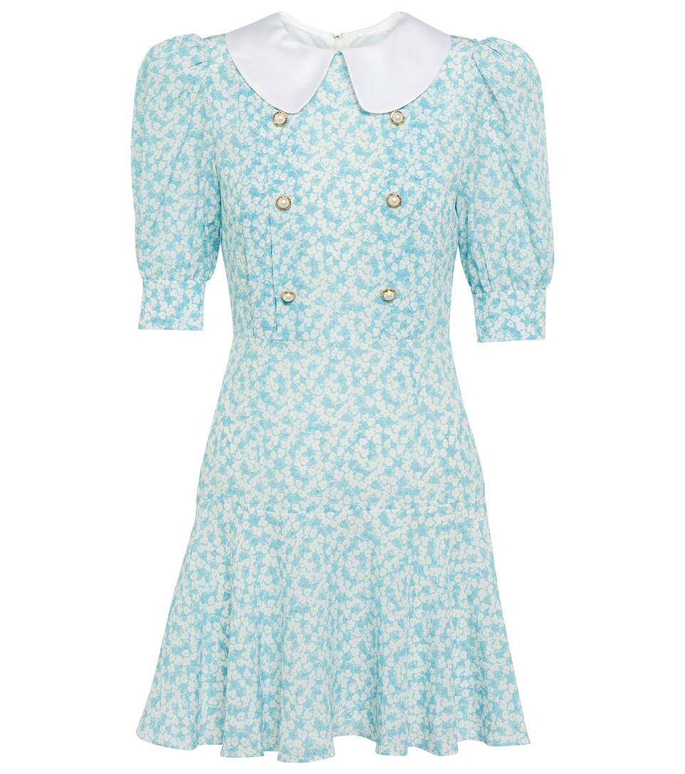 Floral silk minidress | Mytheresa (US/CA)