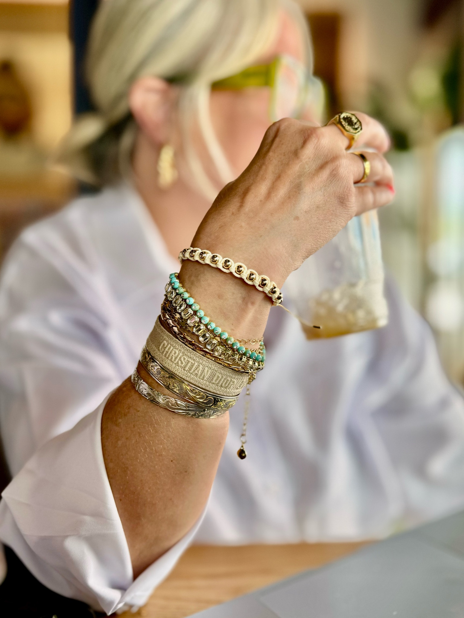 My arm party from @baublebar. 20% on your stacks 

#LTKSummerSales #LTKFindsUnder100 #LTKSeasonal