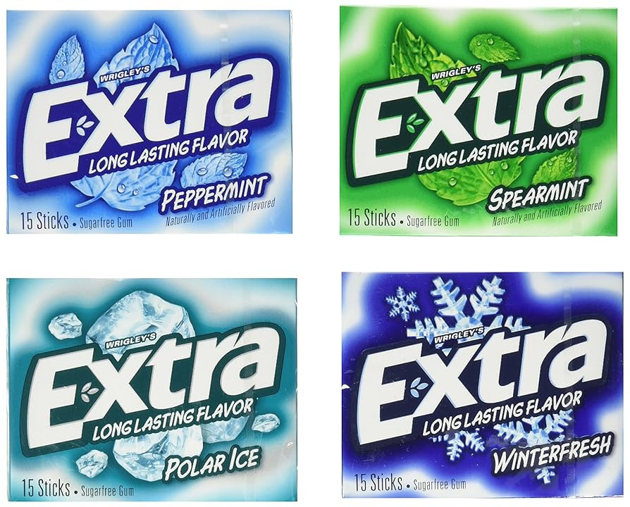 Extra Sugarfree Mint Gum Variety Box, 18 Count | Amazon (US)