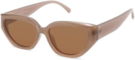 SOJOS Trendy Cute Cat Eye Polarized Sunglasses for Women Fashion Cateye Womens Sunnies SJ2237 | Amazon (US)