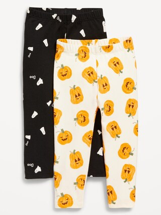 2-Pack Printed Full-Length Leggings for Toddler Girls | Old Navy (US)