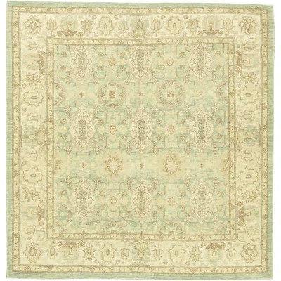 6' Traditional Oriental Inspired Khaki/Tan Rug | Perigold