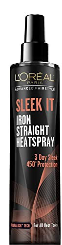 L'Oréal Paris Advanced Hairstyle Sleek It Iron Straight Heat Spray, 5.7 Ounce | Amazon (US)