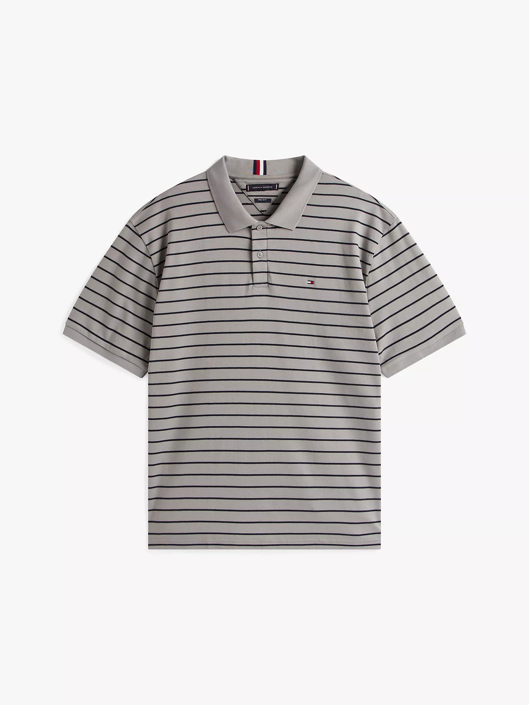 Regular Fit Stripe Cotton Polo | Tommy Hilfiger | Tommy Hilfiger (US)