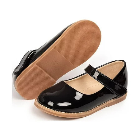 HsdsBebe Toddler Girls Dress Shoes Mary Jane Bowknot Soft Sole Princess Shoes for Little Kids | Walmart (US)
