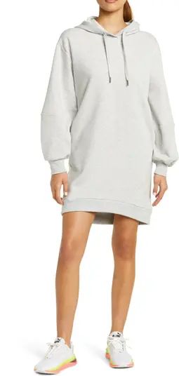 Zella Cara Long Sleeve Fleece Hoodie Dress | Nordstrom | Nordstrom