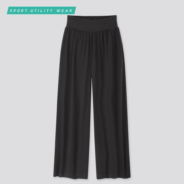 UNIQLO Women's Airism Wide Pants, Black, XXS | UNIQLO (US)