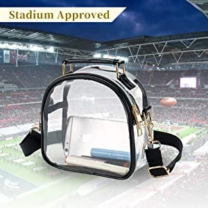 Amazon.com : COROMAY Clear Purse for Women, Clear Bag Stadium Approved, Clear Purse Handbag : Spo... | Amazon (US)