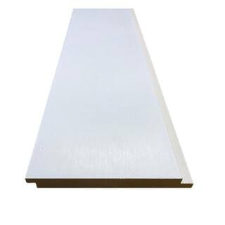 0.591 in. x 6.000 in. x 12 ft. Primed MDF Shiplap Siding 1612PMDFSL | The Home Depot