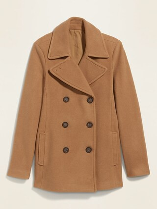 Soft-Brushed Peacoat for Women | Old Navy (US)