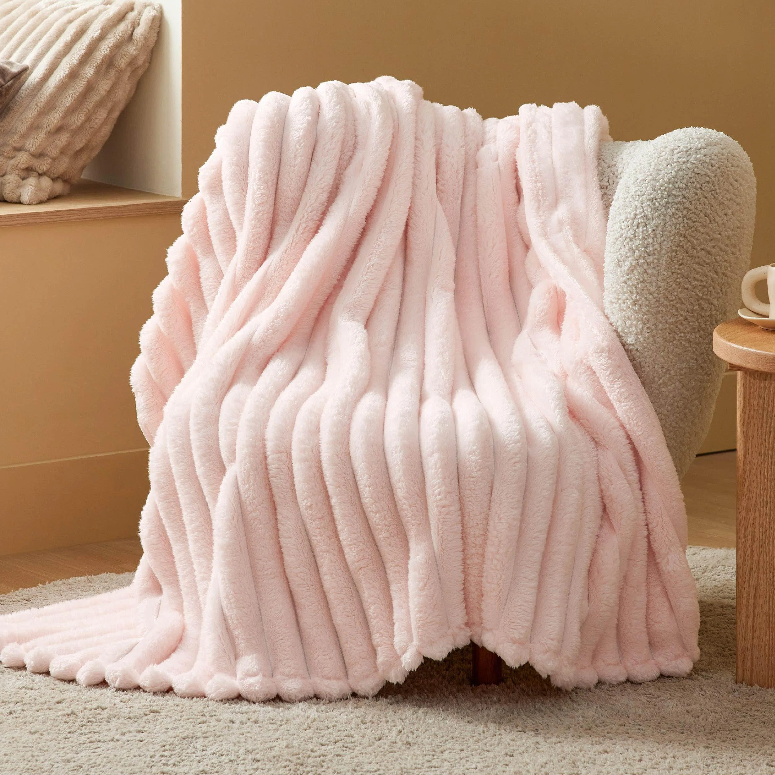 Bedsure Fleece Throw Blanket \u2013 Super Soft Cozy Throw for Dorm Bed & Couch \u2013 Crystal Pin... | Wayfair North America