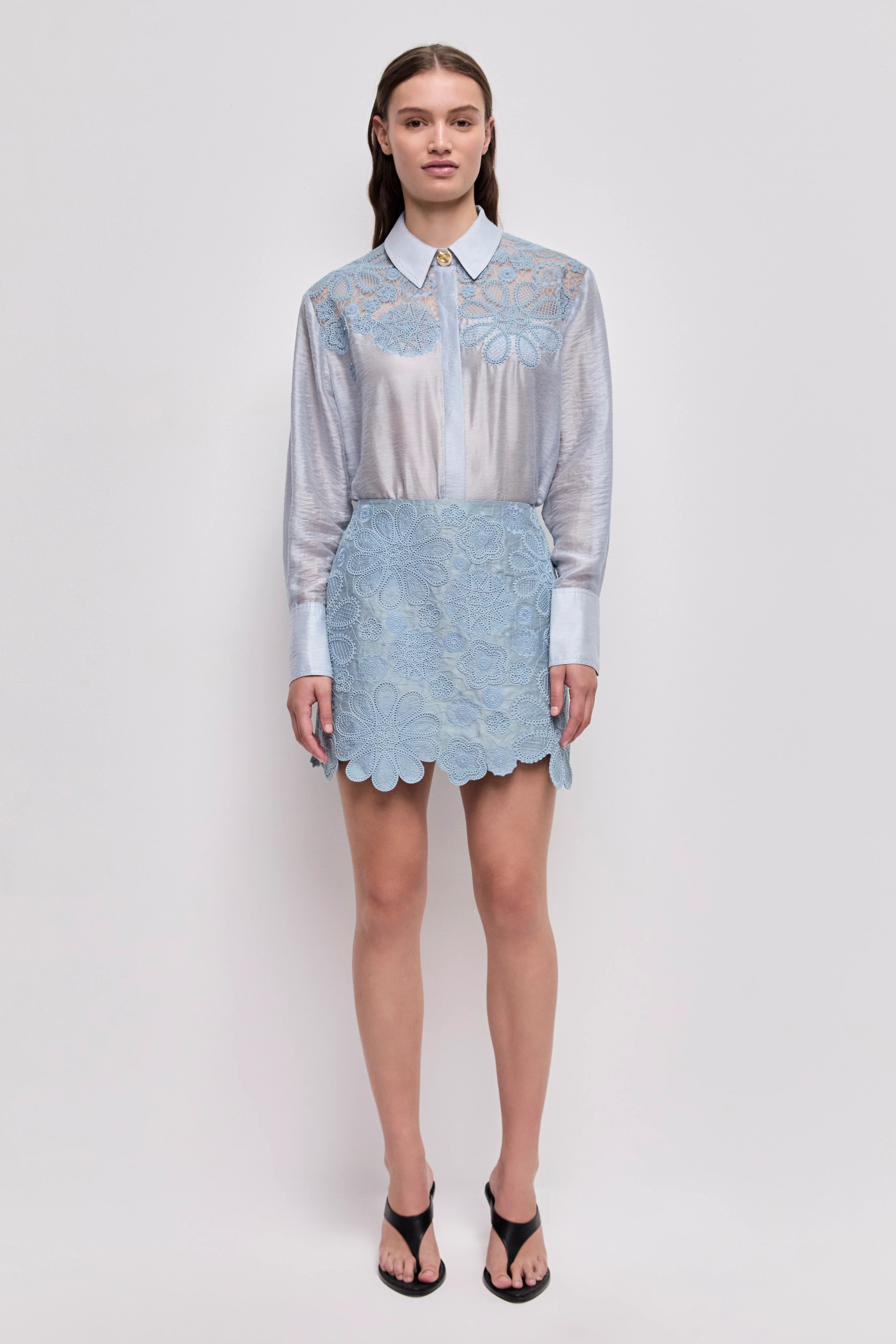 Gia Embroidered Mini Skirt | aje. (Australia and New Zealand)