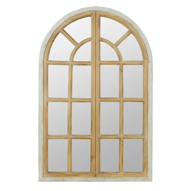 Aspire Home Accents Athena Farmhouse Arch Window Mirror, 43" x 28" - Walmart.com | Walmart (US)