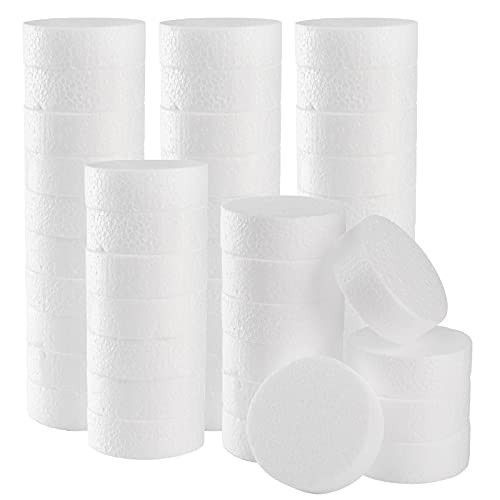 ZOOFOX 48 Pack Foam Circles for Crafts, 3 Inch Polystyrene Foam Discs, Round Craft Foam for DIY Arts, Sculpture, Modeling, Kids Class, Floral Arrangement | Amazon (CA)