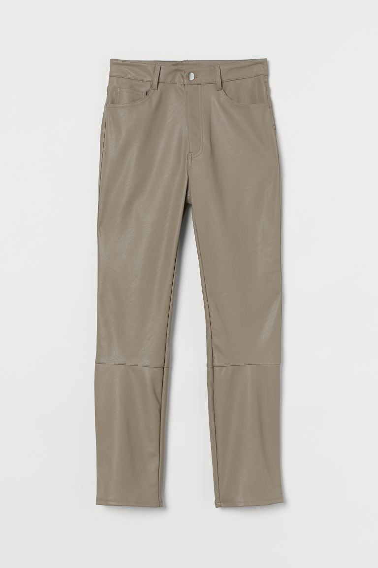Imitation leather trousers
							
							€22.99 | H&M (UK, MY, IN, SG, PH, TW, HK)