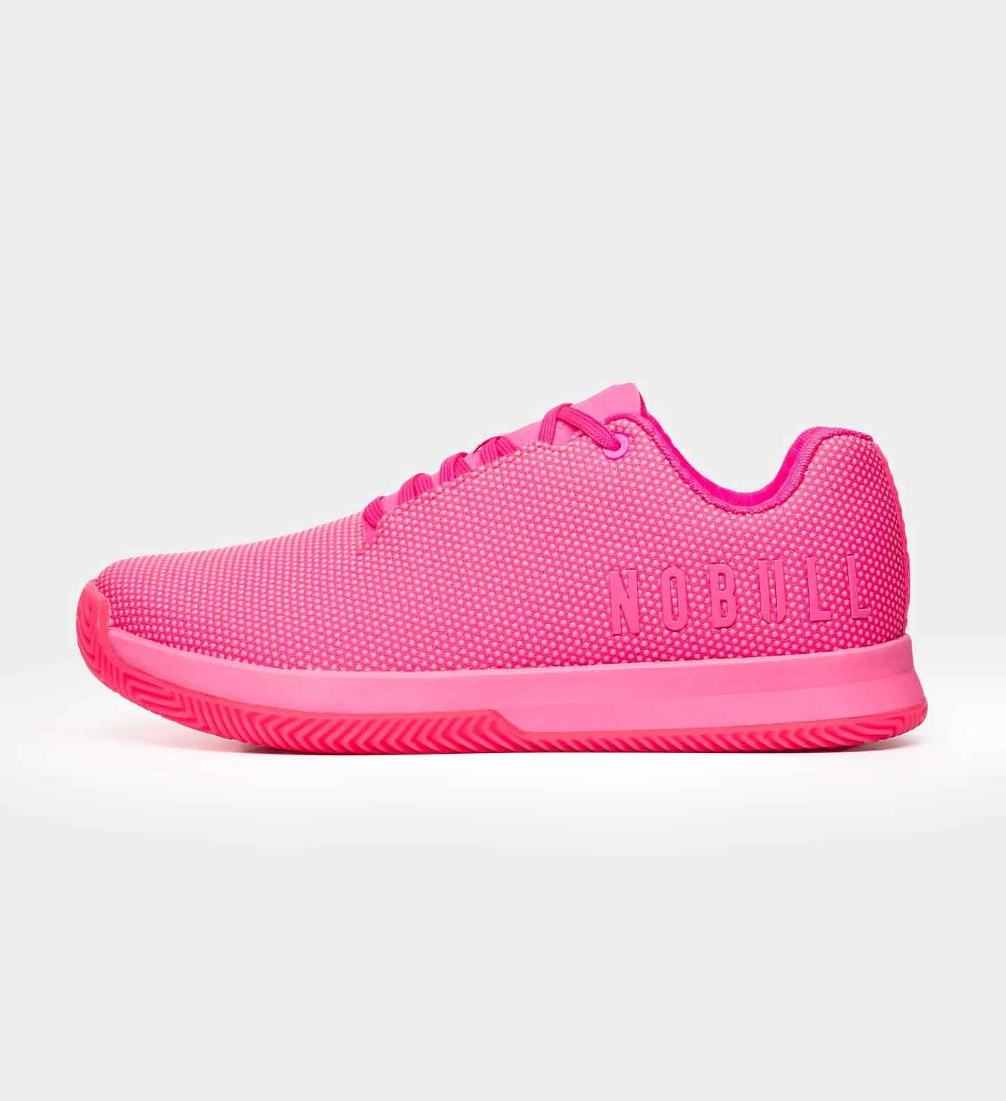 Women's Neon Court Trainer | NEON PINK | NOBULL | NOBULL