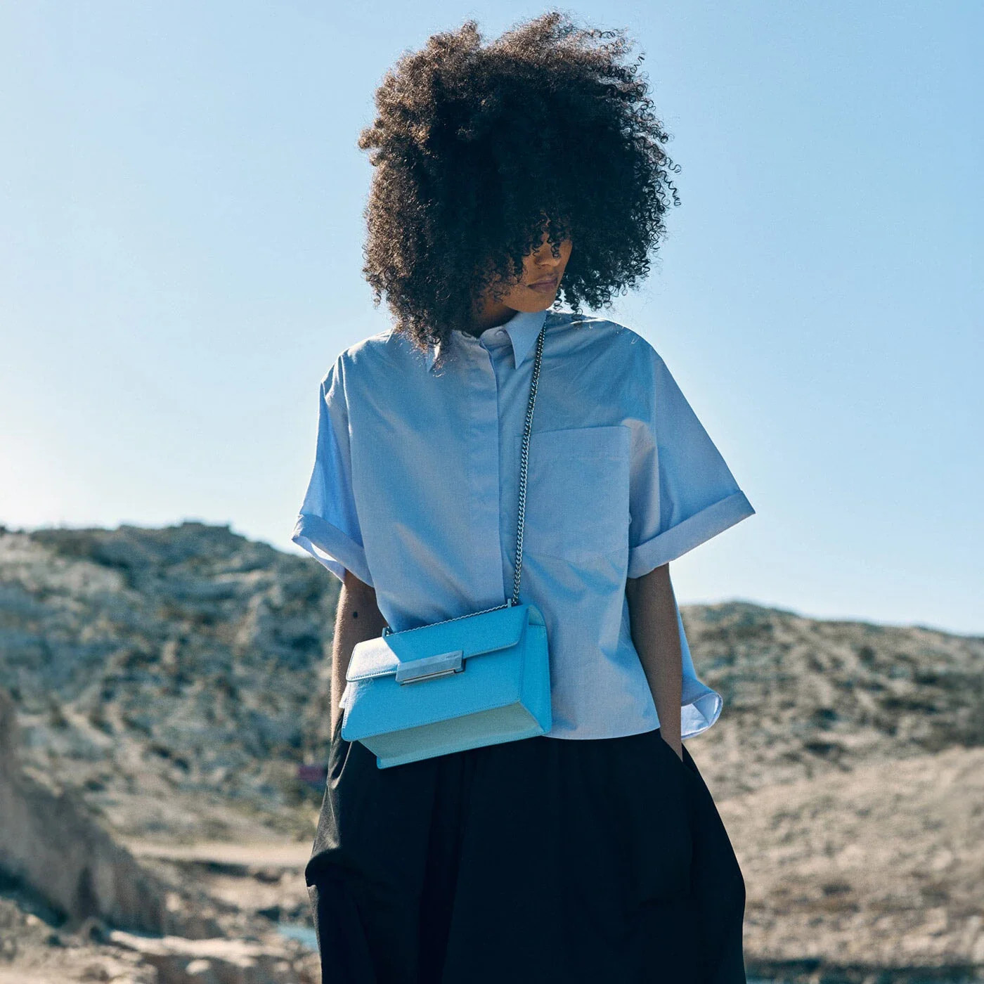 Alma Silver Edition - Light Blue Box Leather | ATELIERS AUGUSTE