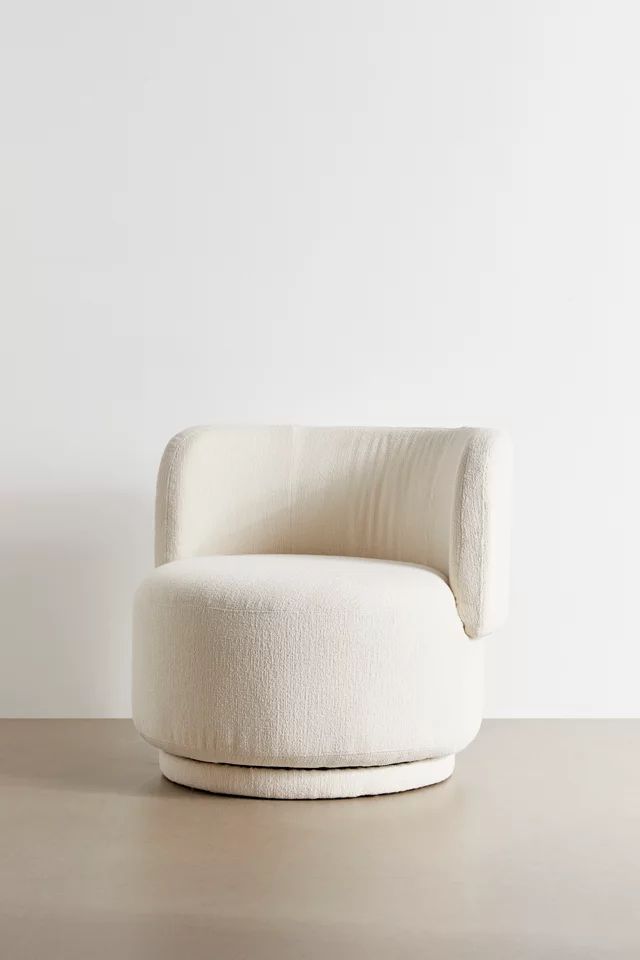 Amaia Boucle Swivel Chair | Urban Outfitters (US and RoW)
