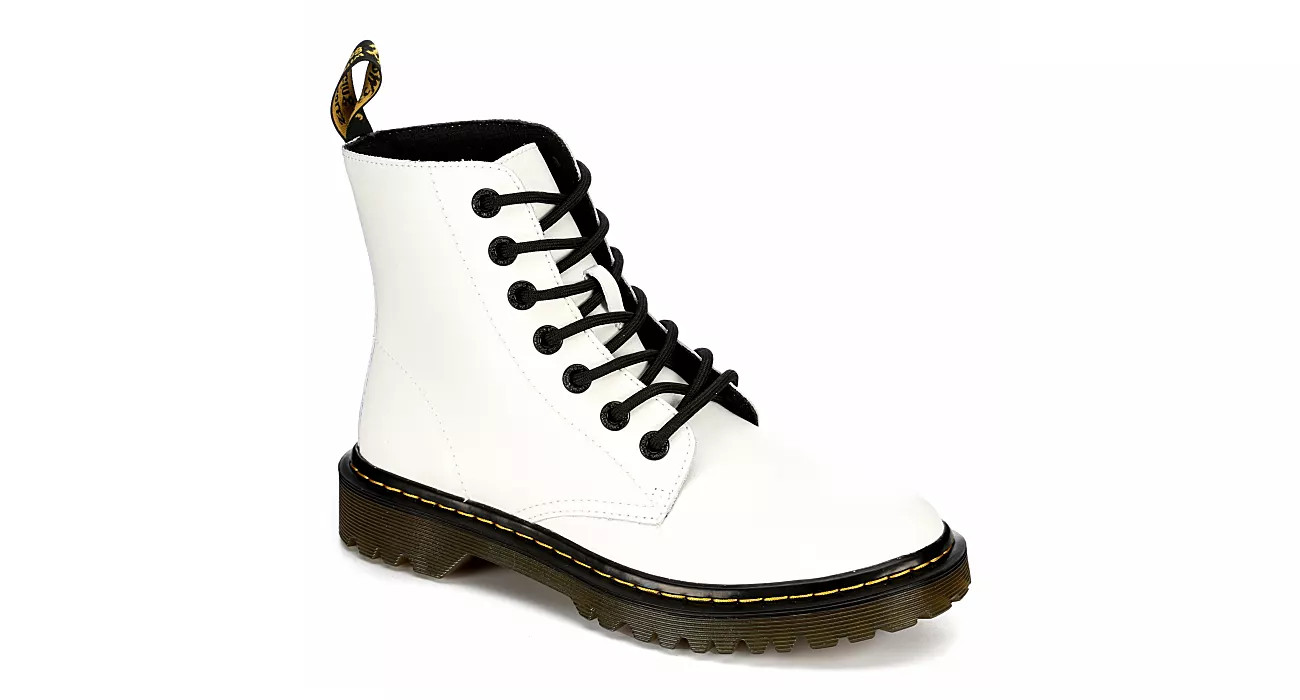 Dr.martens Womens Luana Combat Boot - White | Rack Room Shoes