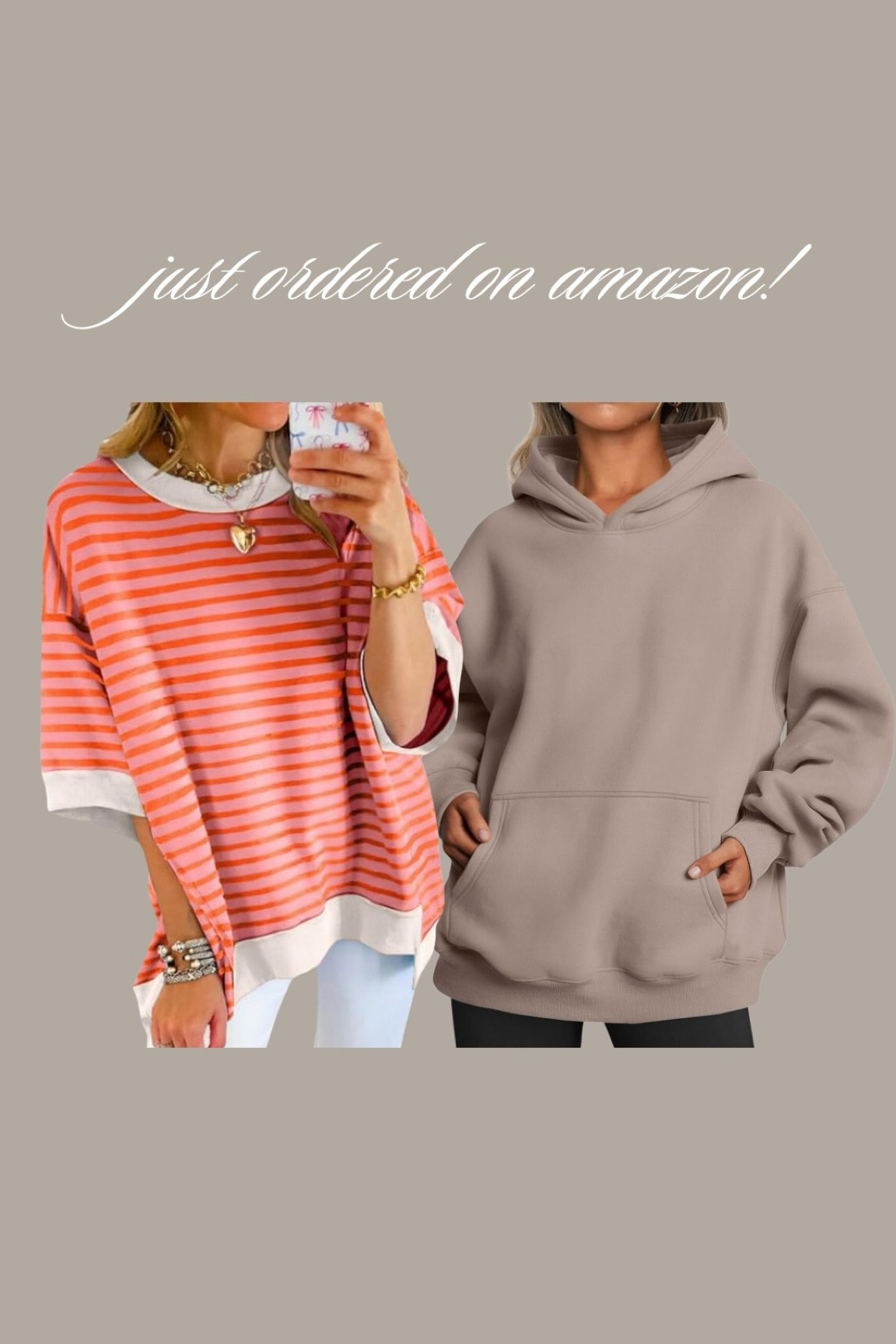 Just ordered these on Amazon! Ordered the shirt in a L (for oversized) and an XL in the hoodie for super oversized 🙌 