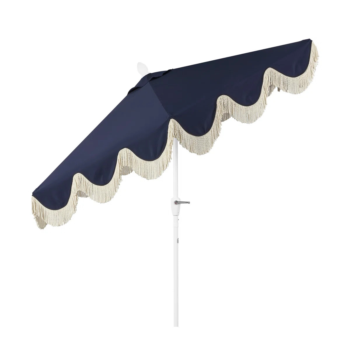 This classic fringed umbrella is the life of the party with its fun cottage vibe. The sturdy alum... | Wayfair North America