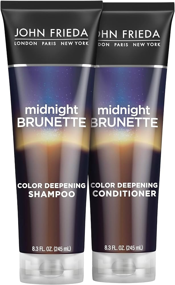 John Frieda Midnight Brunette Shampoo & Conditioner, Color Deepening Shampoo & Conditioner to Enh... | Amazon (US)