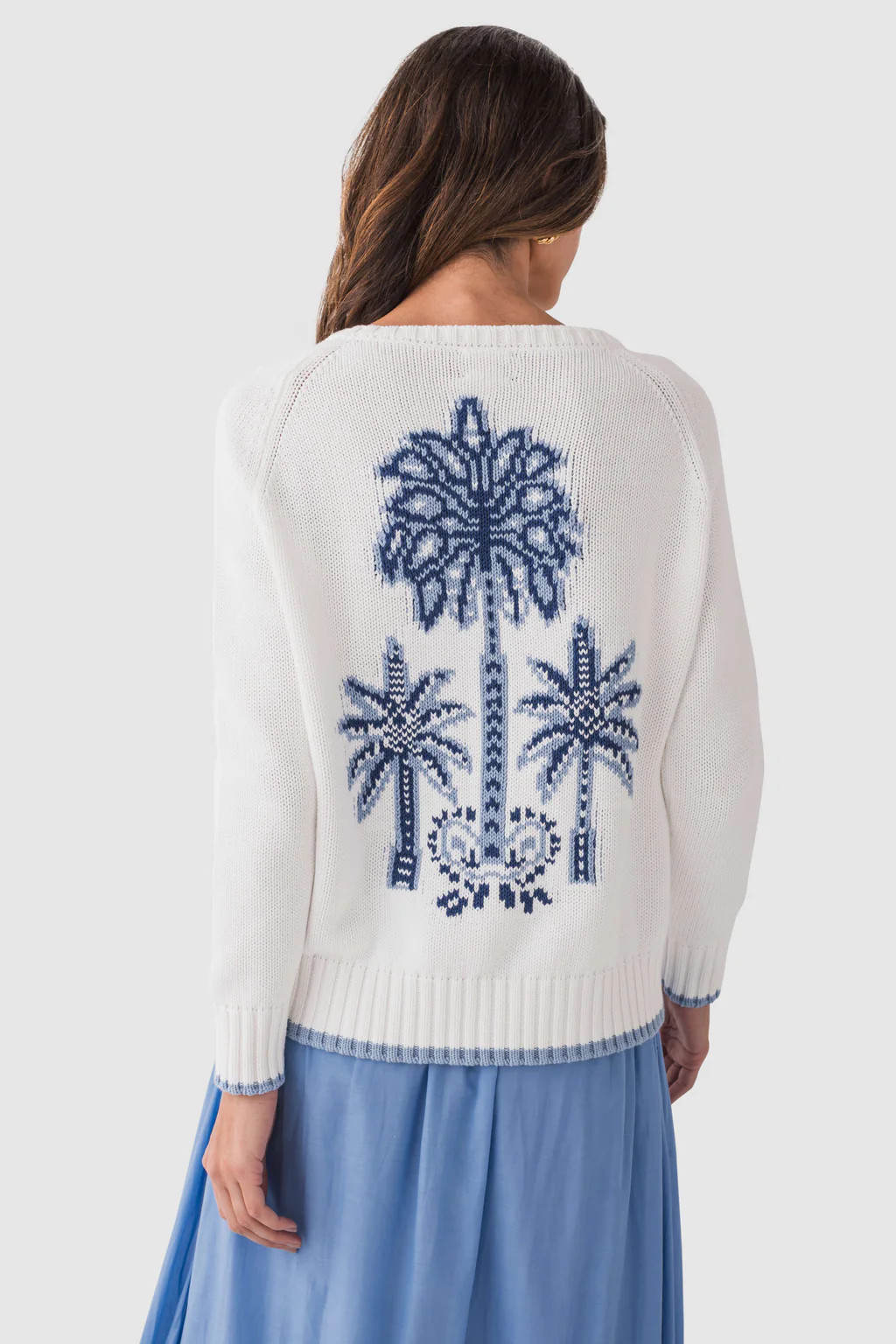 Pink Pineapple Palm Tree Crewneck Sweater | Social Threads