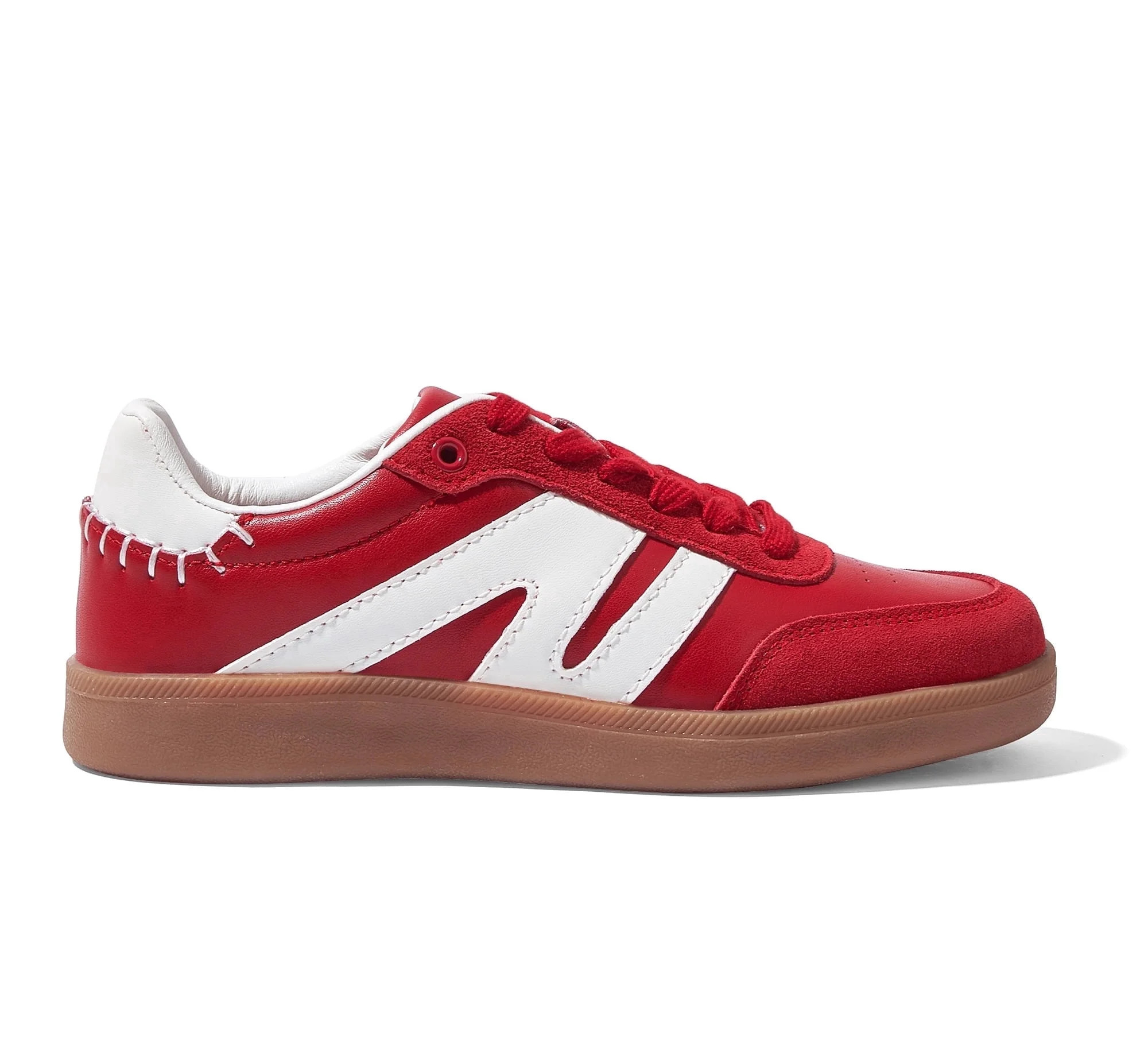 LUCKY STEP Classic Retro Sneakers Fashion Casual Shoes,Red,Womens | Walmart (US)