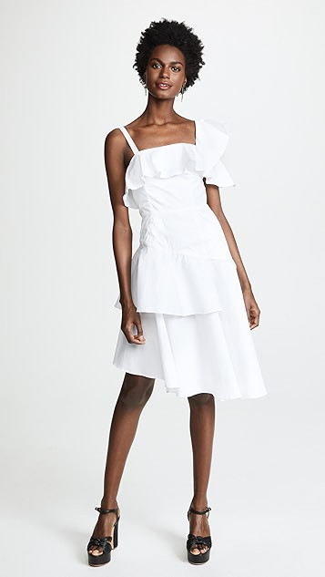 One Shoulder Flutter Dress | Shopbop