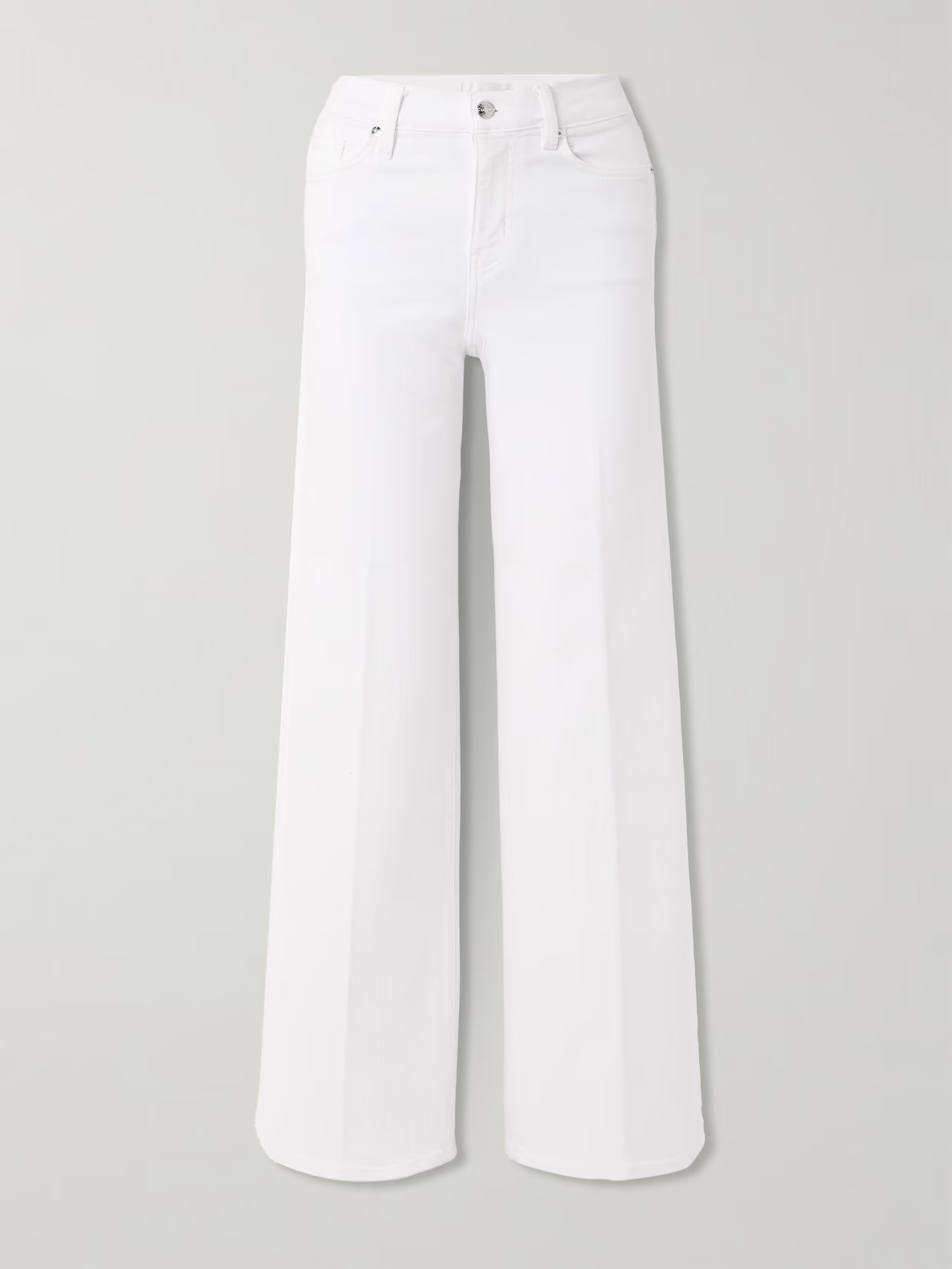 FRAME - Le Slim Palazzo High-rise Wide-leg Jeans - White | NET-A-PORTER (US)
