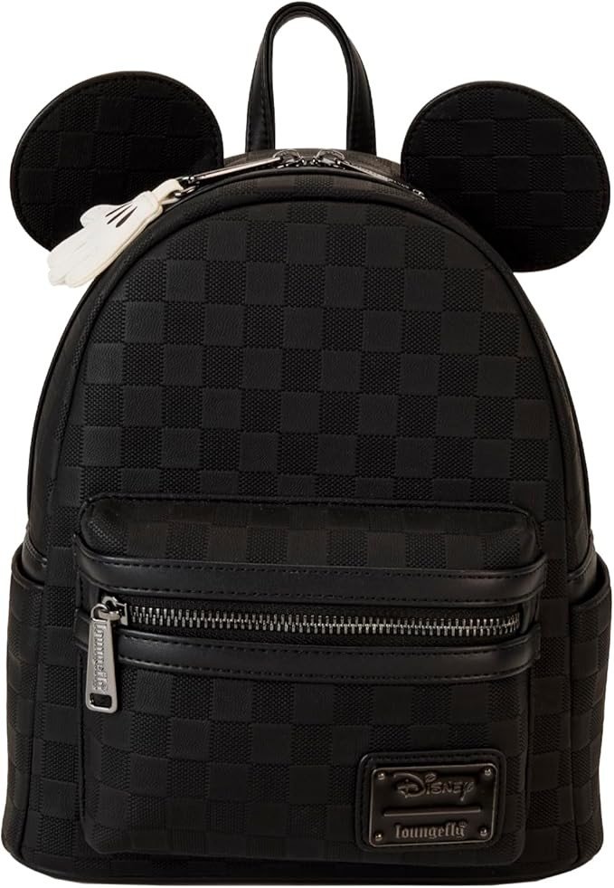 Loungefly Mickey Mouse Checkered Texture Mini Backpack | Amazon (US)