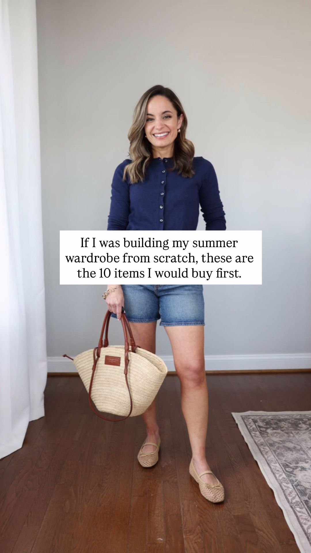 If I was building my summer wardrobe from scratch, these are the 10 items I would buy first! 

Linen shorts (Quince): 0 
Cotton skirt (Quince): xs 
Denim shorts (Madewell): 25 - sized up 
Light wash jeans (J.Crew Factory): 24 classic | 26.5” inseam | they also come in petite with a 24.5”
Inseam 
Boatneck top (Quince): xs 
Statement top (Gap): xxs 
Oversized button down (Quince): xs 
Cropped cardigan (Old Navy): petite xs 
Woven flats (J.Crew Factory): tts, also linked a similar 
Strappy sandals (Dolce Vita): tts 

My measurements for reference: I’m 4’10” and 105lbs. My bust, waist, and hip measurement is 32”, 24”, and 36”.

#LTKPetite