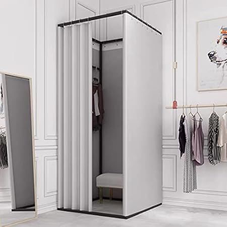 Fitting Room,Portable Clothing Store Dressing Room,Square Free-Standing Changing Room Clothing Store | Amazon (US)