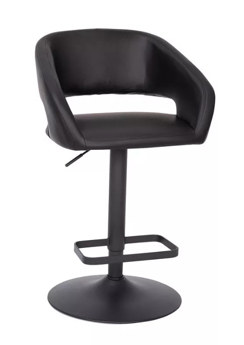 EMMA+OLIVER
Shae Contemporary Upholstered Adjustable Height Barstool With Rounded, Cutout Mid-Back And Pedestal Base 

 #LTKHome