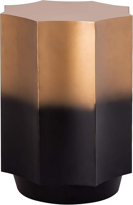 TOV Furniture Dinesh Modern Contemporary Living Room Two-Tone Finish Scalloped Design Side Table,... | Amazon (US)