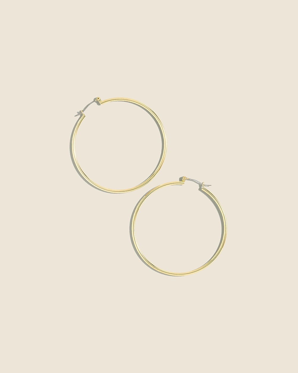 Antique-gold hoop earrings | J. Crew US