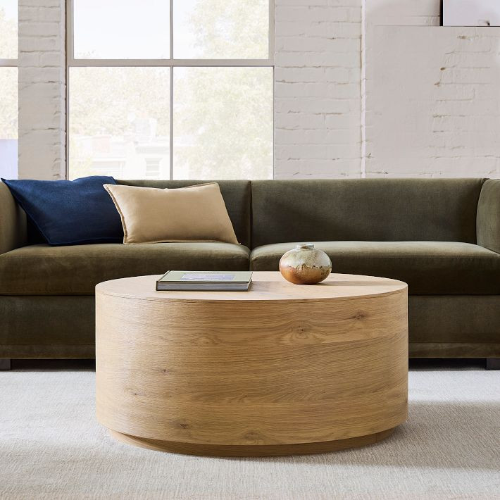 Volume Round Drum Coffee Table (36"–44") | West Elm (US)