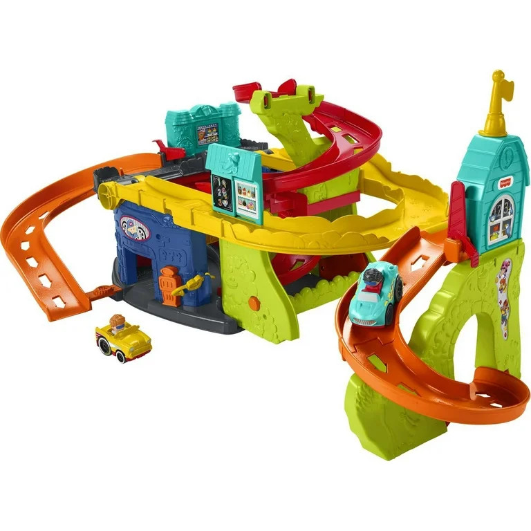 Fisher-Price Little People Sit 'N Stand Skyway 2-In-1 Vehicle Racing Playset - Walmart.com | Walmart (US)