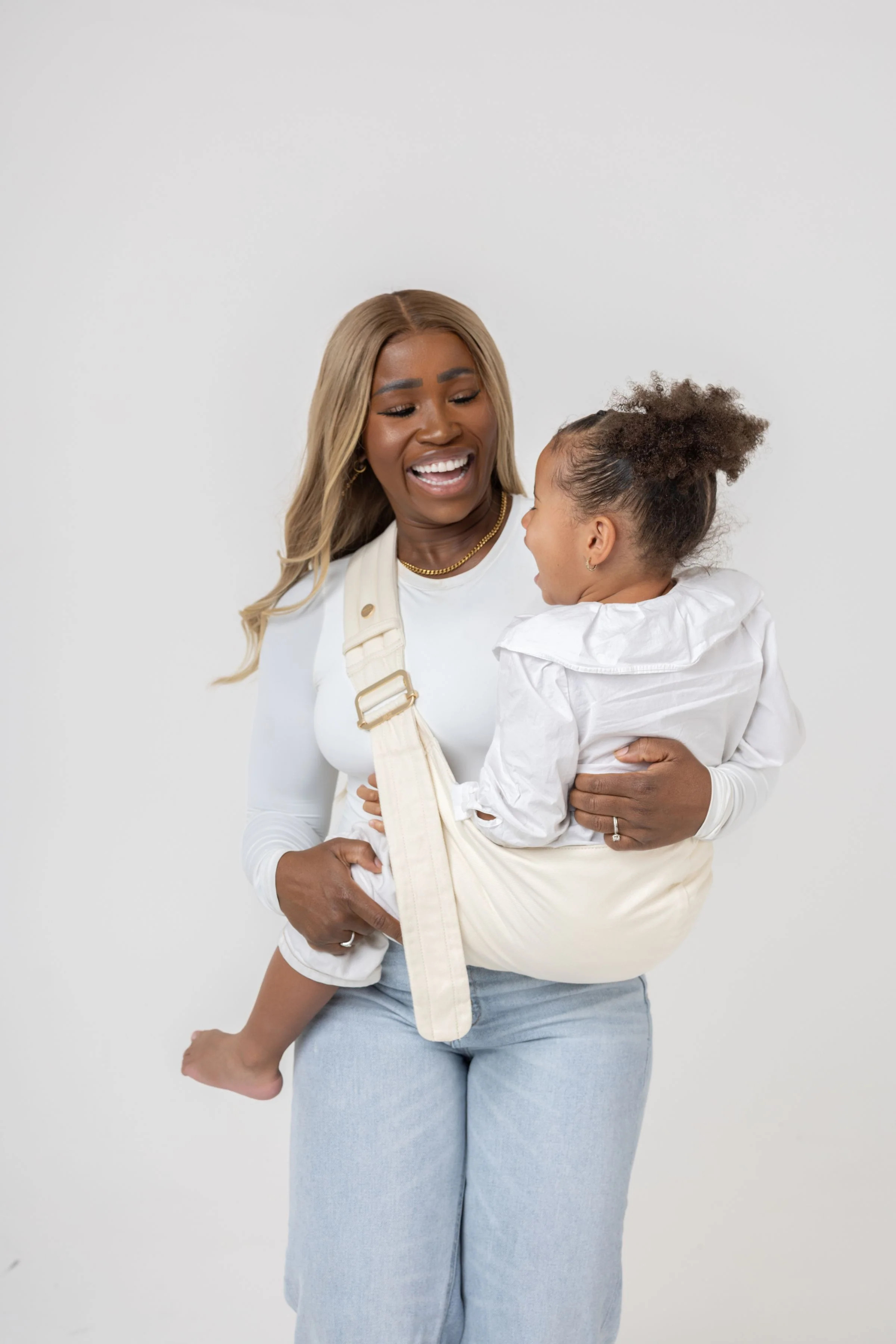 The Monarch Toddler Sling - Natural Ivory | Mabē