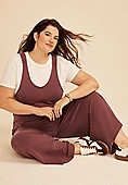 Plus Size Bare Washed Terry Jumpsuit | Maurices