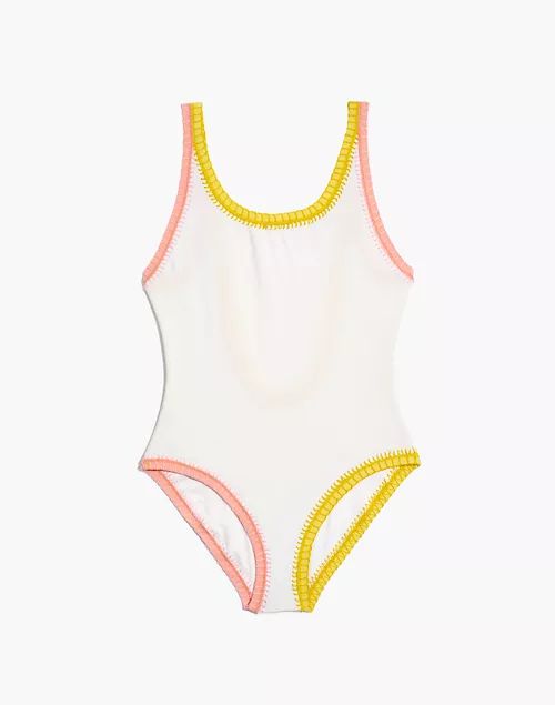Madewell x Solid & Striped® Crochet-Trim Anne-Marie One-Piece Swimsuit | Madewell